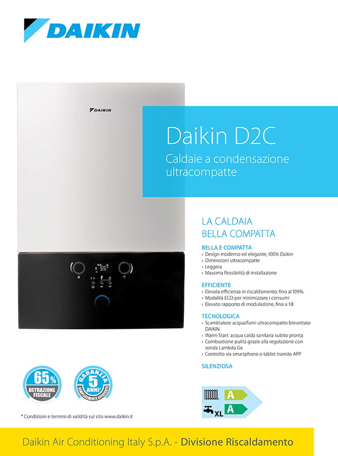 catalogo caldaia condensazione daikin d2c